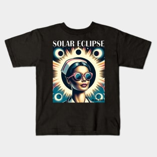 Total Solar Eclipse Nurse Doctor April 8 2024 Kids T-Shirt